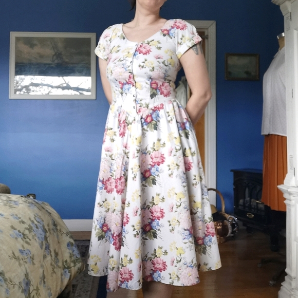 Vintage Joseph ribkoff floral dress - Picture 1 of 10